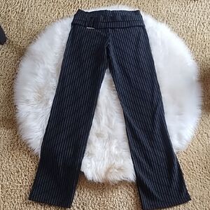 Black Pinstripe Women's Pants